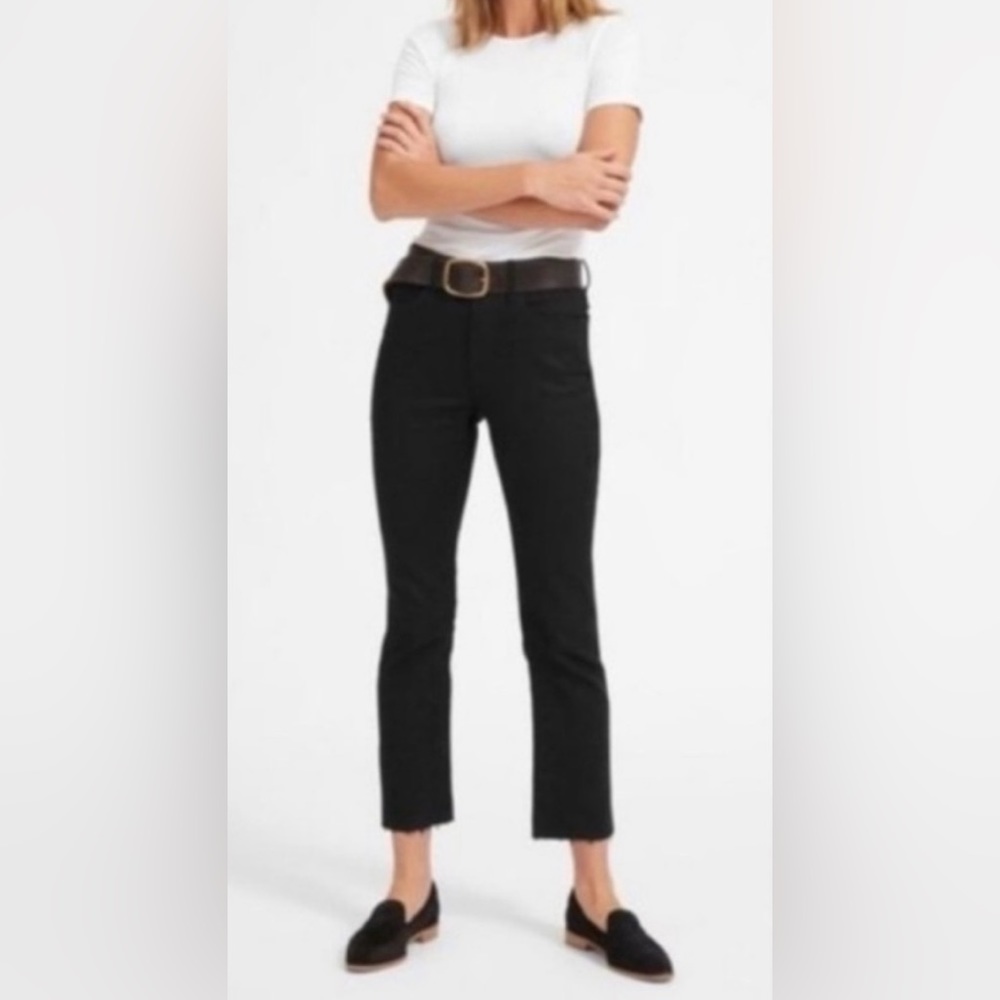 Everlane Women’s Black High Rise Stretch Skinny Ankle‎ Jeans Frayed Hem Size 26